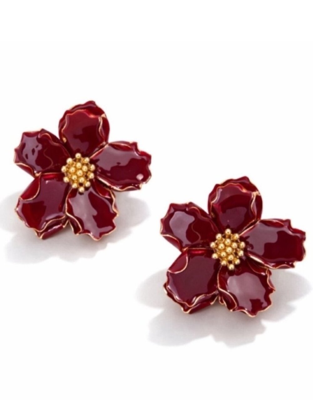 New! Wine Flower Post Earrings (2017) NWOT